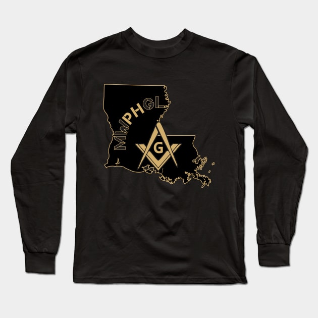 MWPHGLLA - Black & Gold Long Sleeve T-Shirt by Brova1986